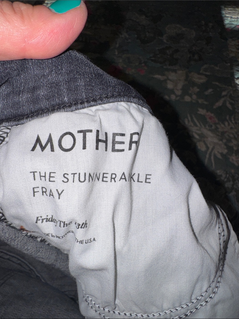 Mother Black Ankle Jeans-Raw Edge The Stunner Ankle Fray - Picture 4 of 11